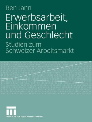 cover image of Erwerbsarbeit, Einkommen und Geschlecht